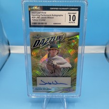 JACOB WILSON 2023 1/6 Vivid - Dazzling Performers  #DP-JW1 Yellow Crystal CGC10