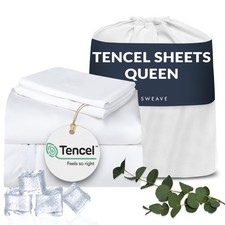 Eucalyptus Sheets   Cooling Tencel Sheets Queen Blend with Egyptian Cotton