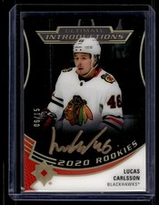 2020-21 Upper Deck Ultimate Collection Introductions Autographs Lucas Carlsson