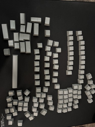 126 Cherry Profile Gray Mechanical Keyboard Key Cap Set New - Picture 13 of 13