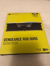 Sealed CORSAIR VENGEANCE RGB 32GB (2 x 16GB)  (DDR5-5200) #CMH32...C40 C:Black
