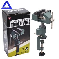 For Holding Small Parts Universal Table Vise 3" Aluminum Swivel 360&deg; Rotating US