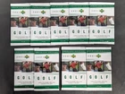 LOT of (9) 2001 Upper Deck Golf Factory Sealed Hobby Packs Tiger Woods RC Yr