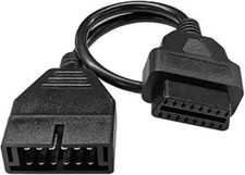 12Pin Male to 16Pin Female Diagnostic Scanner Connector Adapter Cabl Size: 1PC