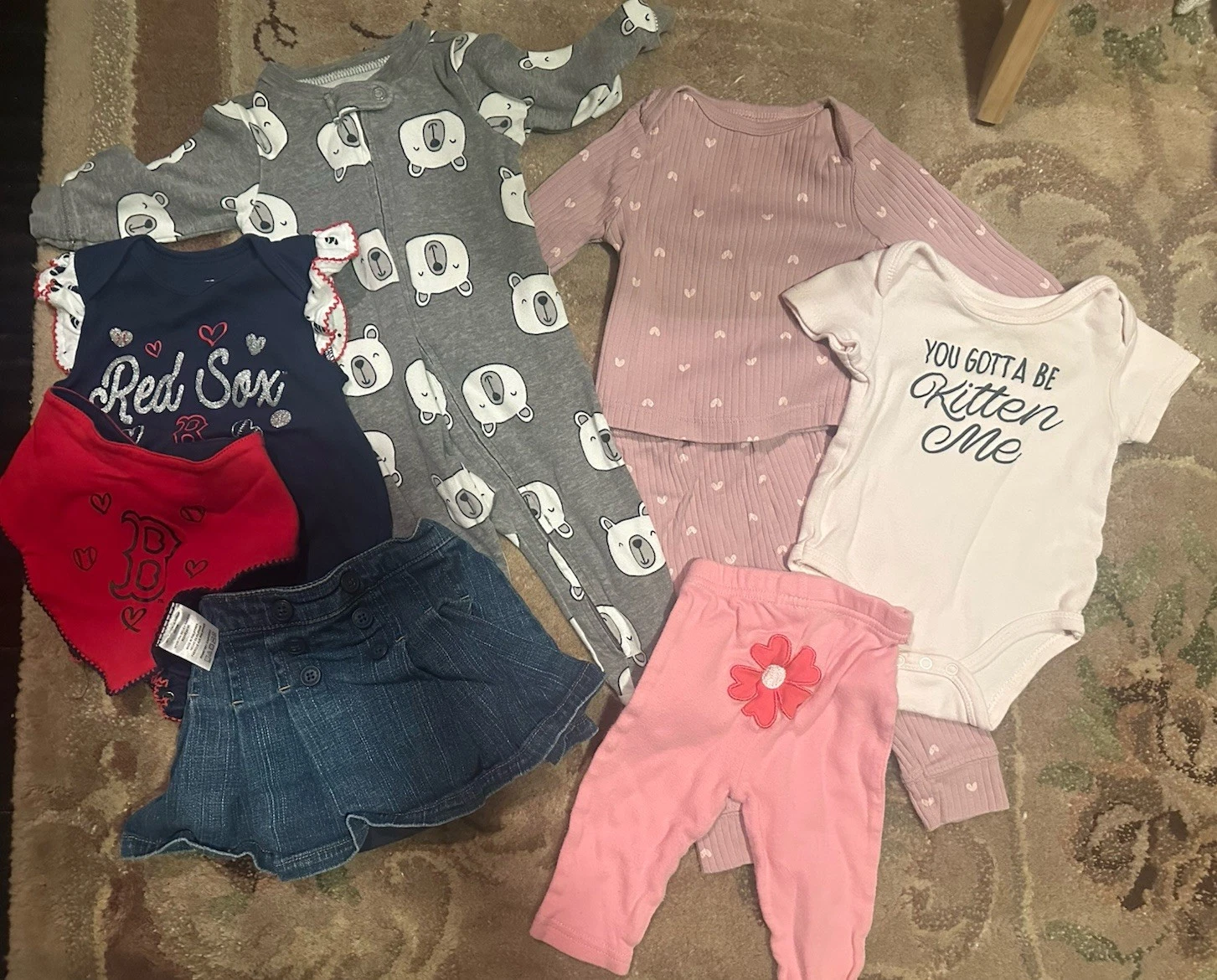 Lot Of Baby Girl Clothes 3-6 Months Includes Plush Pink Play Mat & Accessories
