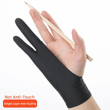Two-Finger Drawing Glove For Ipad Graphic Tablet Anti-Fouling Artist Glove