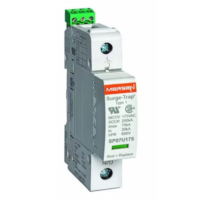 Mersen Stp120p07 Surge Protection Device, 1 Phase, 120V Ac, 1 Poles, 2 Wires