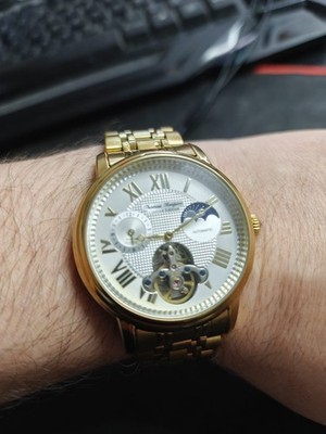 Thomas Tompion Uhren Gold/Weiss Automatic NP685Euro Kompliezirter Mechanismus