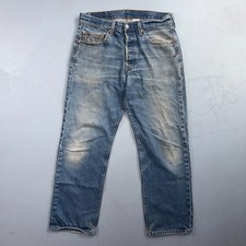 Levis 501 Vintage Y2K XX 90s Straight Leg Jeans Blue Light Wash 34x32 Act 32x29