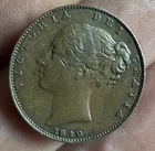 1842 Victoria Farthing — photo from another recent sale