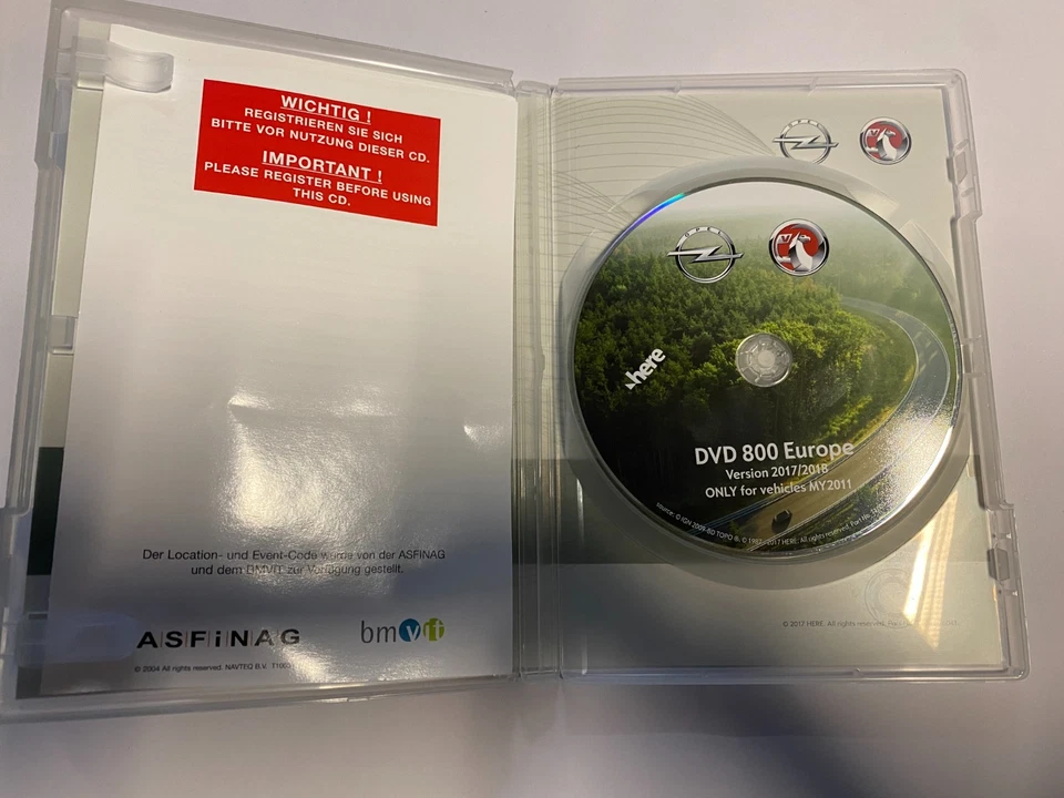 Opel Navigation DVD 800 EUROPA 2017/2018 ASTRA J MERIVA B INSIGNIA MY2011 OPC - Bild 3 von 4