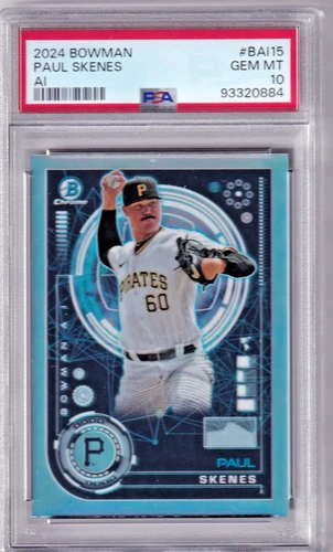 Paul Skenes 2024 Bowman #BAI-15  AI  PSA 10 GEM MT ROOKIE