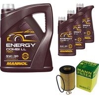Inspektionspaket 8L Mannol Energy 5W-30 FüR Hyundai Santa Fé II 2.2 Crdi 4X4