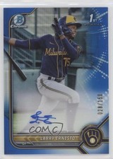 2022 Bowman Chrome Prospect Blue Refractor /150 Larry Ernesto #CPA-LE Auto 0zu6
