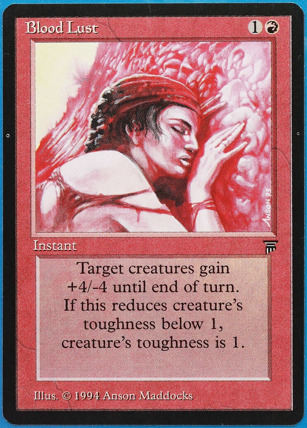 Blood Lust Legends MINT Red Uncommon MAGIC GATHERING CARD (ID# 492693) ABUGames