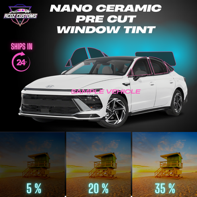 #ad Nano Ceramic PreCut Window Tint Film for Sonata Model All SidesBack 5%20%35% $80.00