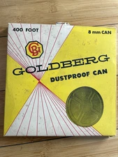 VINTAGE GOLDBERG DUST PROOF 8mm 400 FOOT (ONLY THE EMPTY CAN)