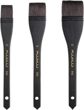 Flat Watercolor Brushes, 3Pcs Professional Squirrel Hair Flat Hake Brushes Set,