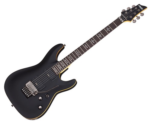 Schecter Demon-6 FR Electric Guitar - Aged Black Satin - Open Box