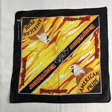Vintage EASYRIDERS Eagle AMERICAN PRIDE Scarf Bandana Handkerchief RN15187 USA