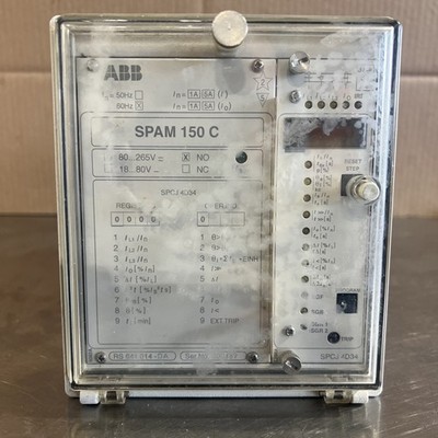 Abb SPAM 150 C Motor Protection Relay-Taken Out Of Service-Parts/Repair