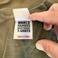 Shaka Wear Max Heavyweight Short Sleeve T-Shirt Olive Green Basic Work Street