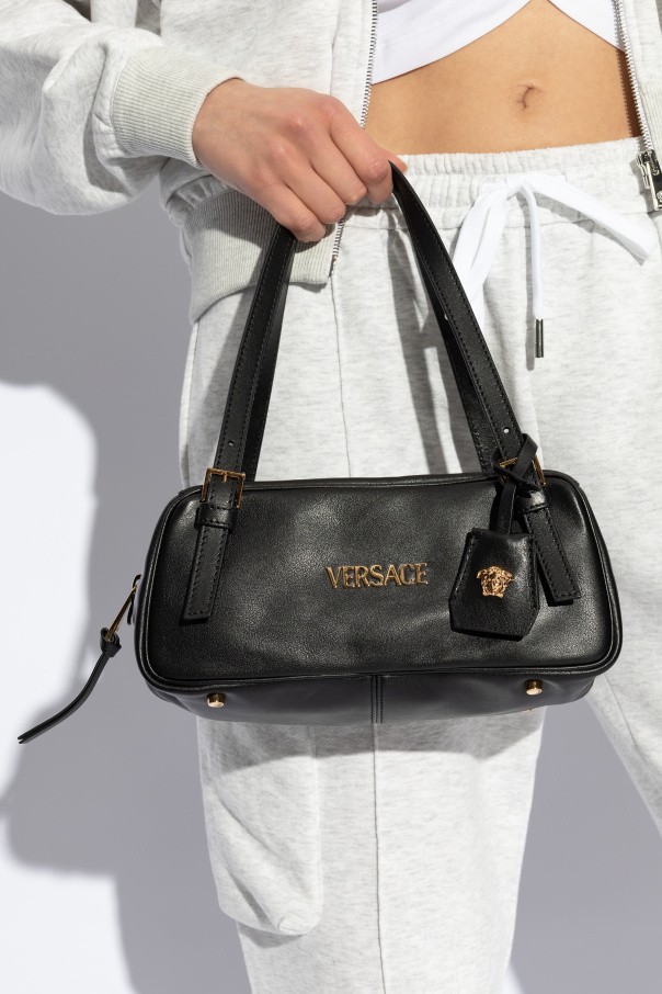 Versace - Women - Shoulder bag Tag Bowling - Black thumbnail 2