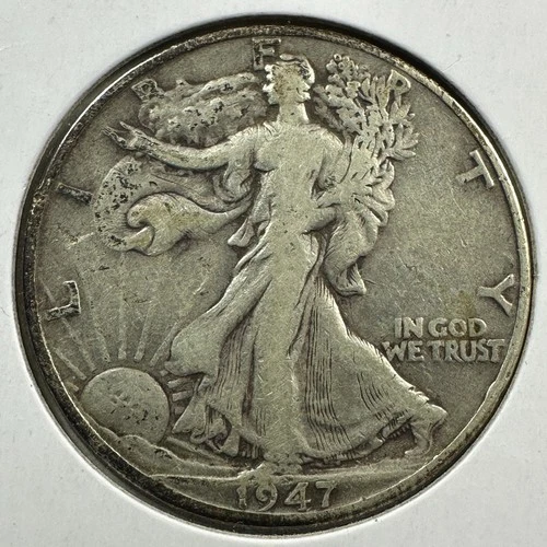 1947-D 50C Walking Liberty Half Dollar (88827)
