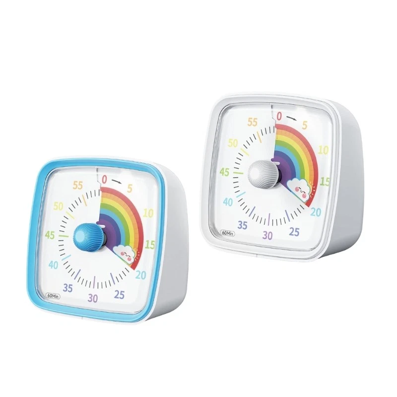 quiet Rainbow Dials Timers Educational Timers for Cooking Study & Daily Tasks