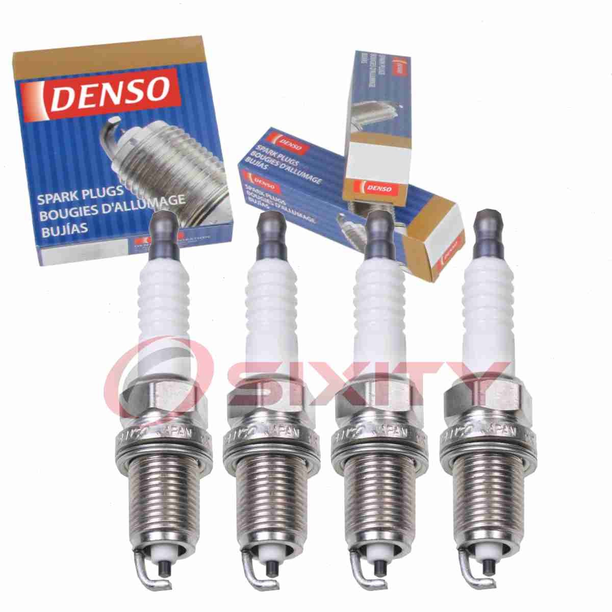 4 pc DENSO 3133 Standard Spark Plugs for KJ20CR11 F286-18-110 F285-18-110 kq