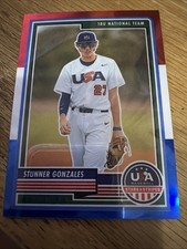 2023 Panini Stars & Stripes USA Baseball #8 Stunner Gonzales Red, White, & Blue
