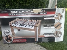 60  Triumph Lancaster Quick Connect Soccer Table - Rustic Wood Foosball Table