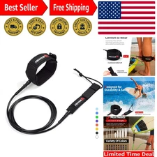 Surfboard Leash - Secure & Comfortable for Shortboards and Longboards