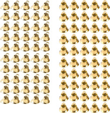 100PCS Small Gold Bells Mini Bells for Crafts,50Pcs 0.39 Inch and 50PCS 0.55 Inc