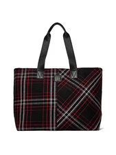 Victoria’s Secret  Plaid Tote Bag - RED/BLACK - HOLIDAY Edition