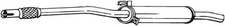 BOSAL Mittelschalldämpfer 233-397 für VW CLASSIC POLO 86C 86CF 80 2 Cat
