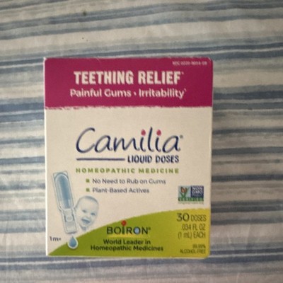 Boiron Camilia Teething Relief Liquid 30ct Plant-Based Non-GMO Alcohol-Free