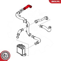 Esen SKV Ladeluftschlauch 24SKV038 FüR Audi Seat Skoda VW