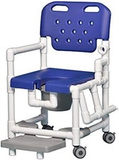 IPU ELT817 P FRLDA Chaise de Douche Elite Commode avec Repose-Pieds et Bras Gauche...