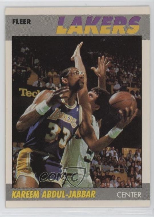 1987-88 Fleer Kareem Abdul-Jabbar #1 HOF 11z5
