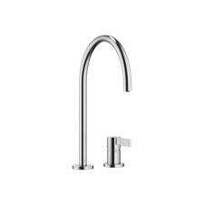 Dornbracht TARA ULTRA Two-hole mixer w. individual rosettes Brushed Chrome 32815
