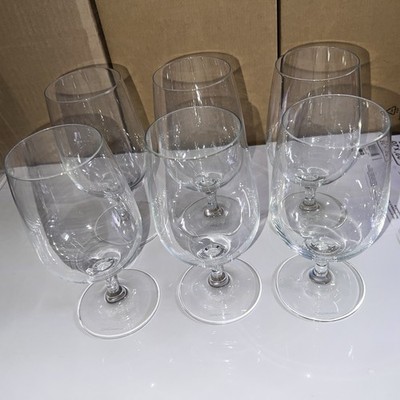 Water Glasses - Set of 6 - Chef & Sommelier Crystal Clear (6) Goblets Water 