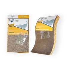 Cat Scratching Board Large Wide Corrugate With Catnip Double Sided Pad 2 PCS