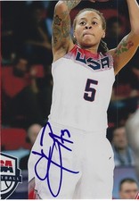 SEIMONE AUGUSTUS Signed 5 x 7 Photo WNBA Basketball MINNESOTA LYNX Olympics USA