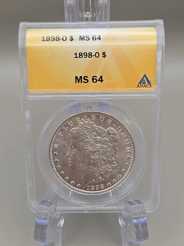 1898-O Morgan Silver Dollar $1 - ANACS MS64