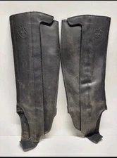 Ariat Black Leather Half Chaps Classic, Used, Size Small