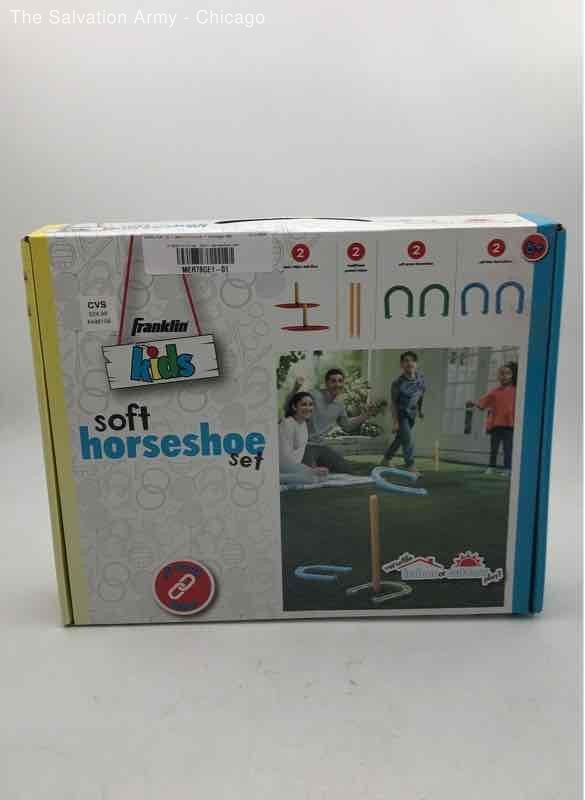 Franklin Kids Indoor Outdoor Soft Horseshoe Backyard Lawn Game Set With Box