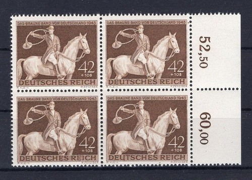DR-3.Reich 854SR Block of 4 Side Edge Right MNH Mint