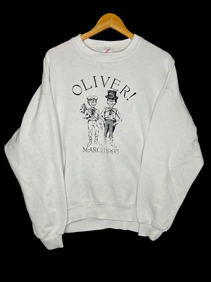 Vintage 90s Oliver Twist Musical Sweatshirt Playmakers Civic Theater Oliver! 2XL