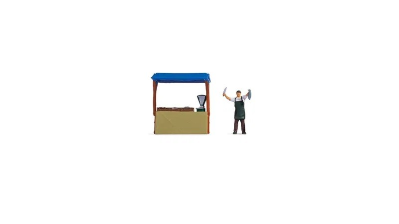 NOCH 16503 - 1/87 / H0 Tiny-Scenes 'Fish Stand' - New